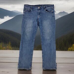 American Eagle Outfitters Women's 18 Reg Hi-Rise Skinny Denim Blue Jeans 38x29